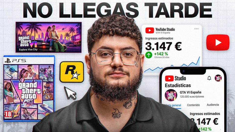 Cómo ganar 3000 € al mes haciendo vídeos de GTA 6